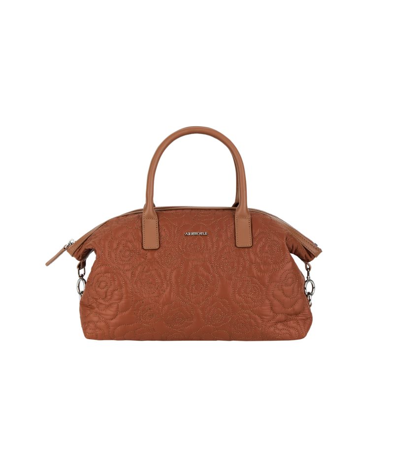 aristotle bag – puffy carry – brown